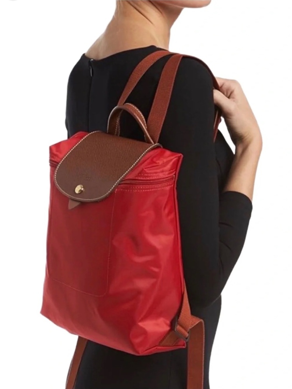 Longchamp Le Pliage Nylon Canvas Backpack - Picture 2 of 6